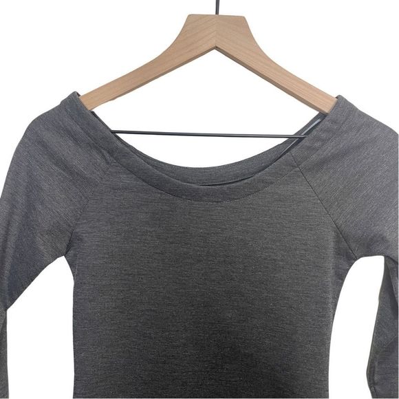 Zara/Trafaluc//Fall Winter Collection Grey 3/4 Sleeve Knit Bodycon Dress… - Picture 2 of 6